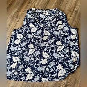GAP Navy Floral Sleeveless Camisole